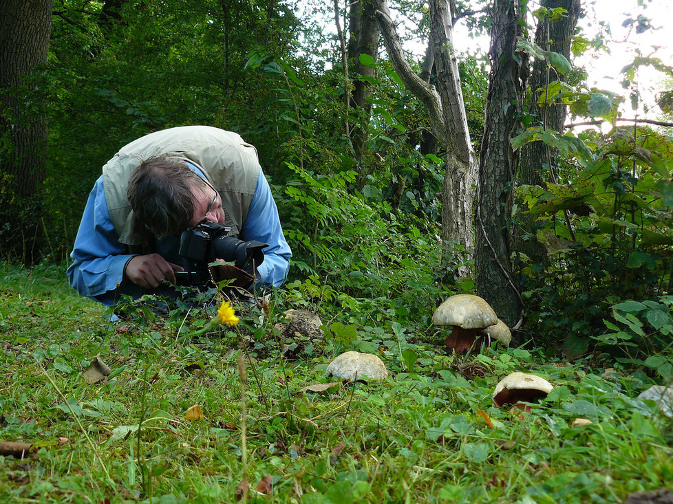 Hans fotografeert de satansboleet