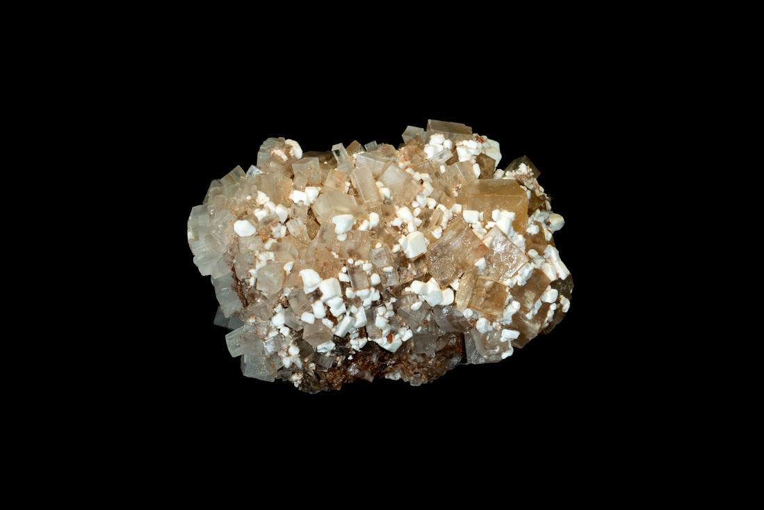 Deze zoutkristallen hebben een kubusvorm.