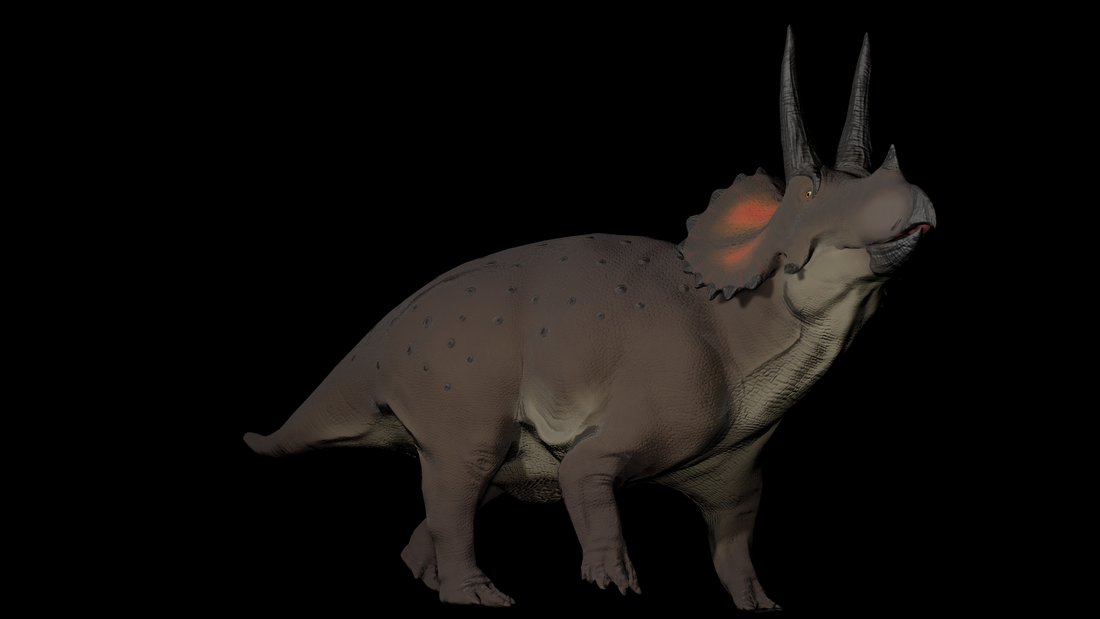 3D-rendering Triceratops Dirk Naturalis