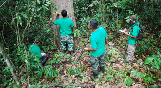 Onderzoekers in de Amazone