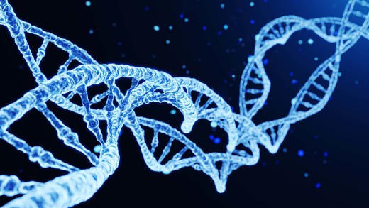 3D illustratie van DNA