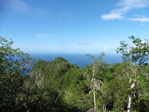 Uitzicht op Sint Eustatius