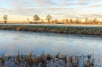 Bevroren landschap