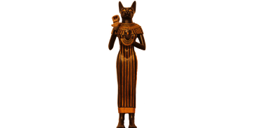 De Egyptische godin Bastet werd vaak met de kop van een kat afgebeeld.